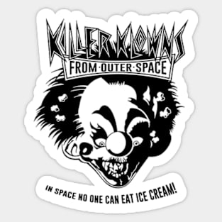 Killer klowns from outer space Sticker